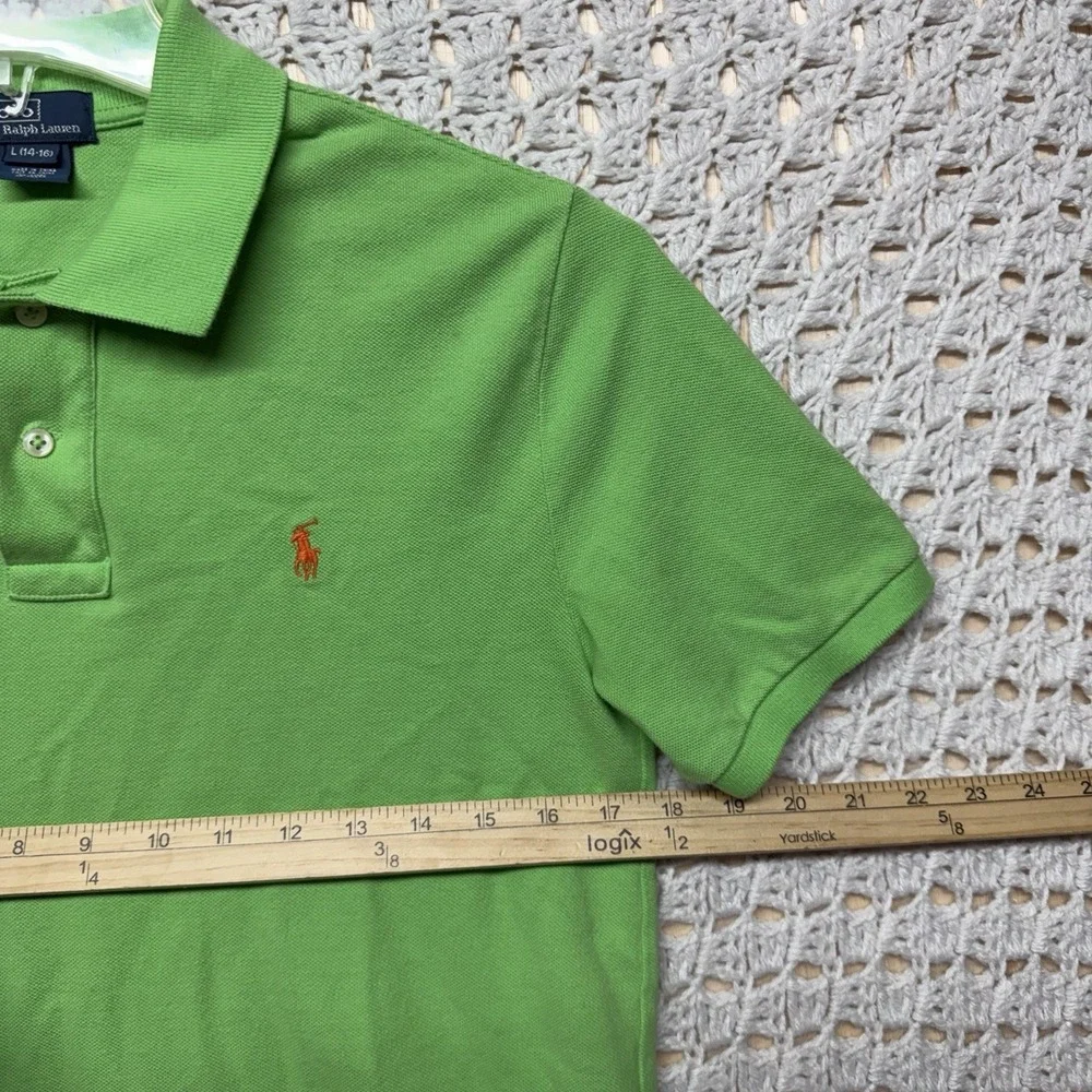 Polo By Ralph Lauren Boys Youth size L (14-16) Green Short Sleeve Collar
